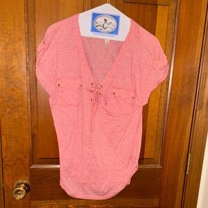 Pink Short Sleeve Top